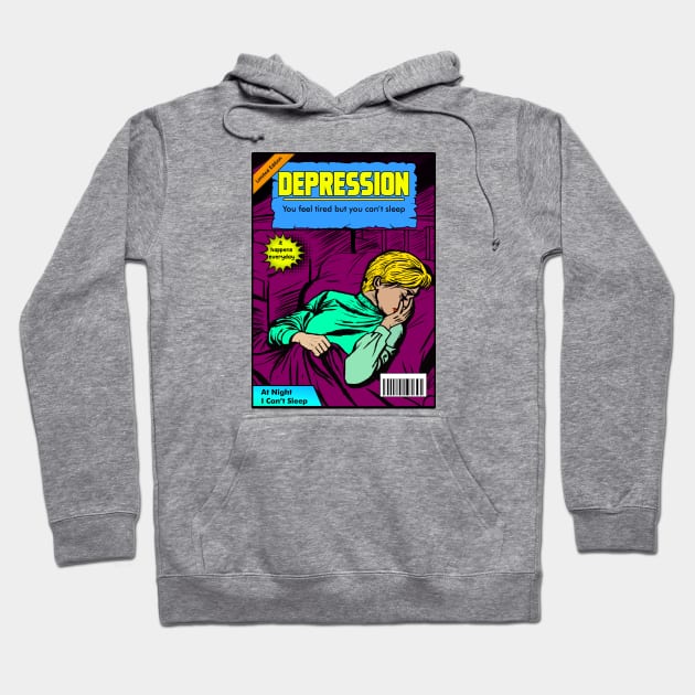 DEPRESSION COMIC Hoodie by theanomalius_merch